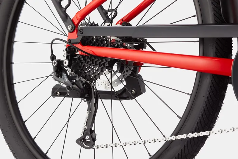 Cannondale Adventure Neo 3 EQ Electric Hybrid Bike Rally Red-4